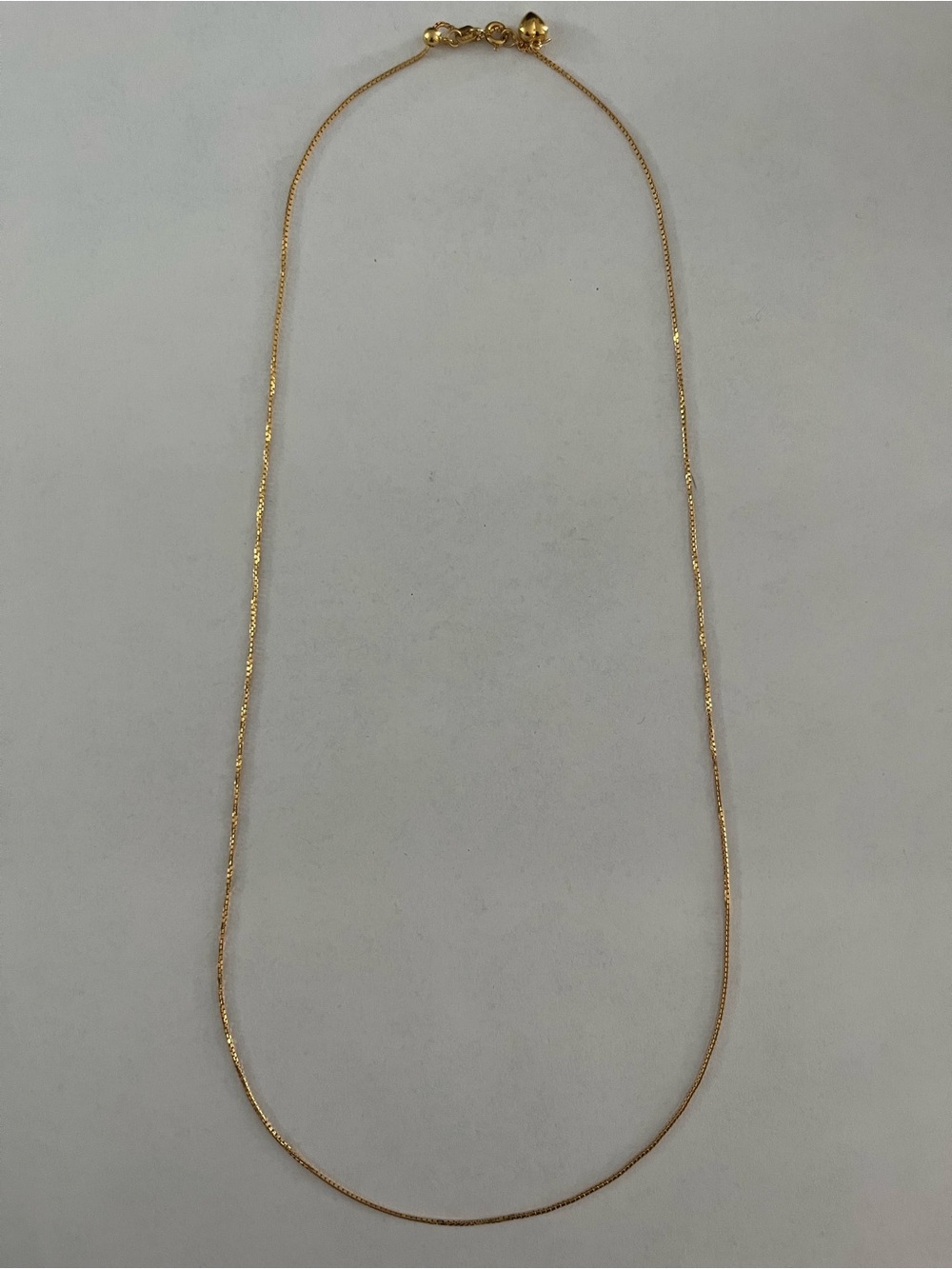 NOT MEJURI | 18K Solid Yellow Gold Adjustable Necklace 24”